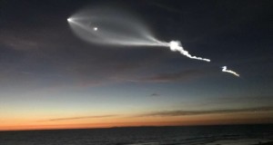 Las espectaculares imágenes del Falcon 9 en el cielo de California